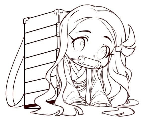 Printable Cute Nezuko