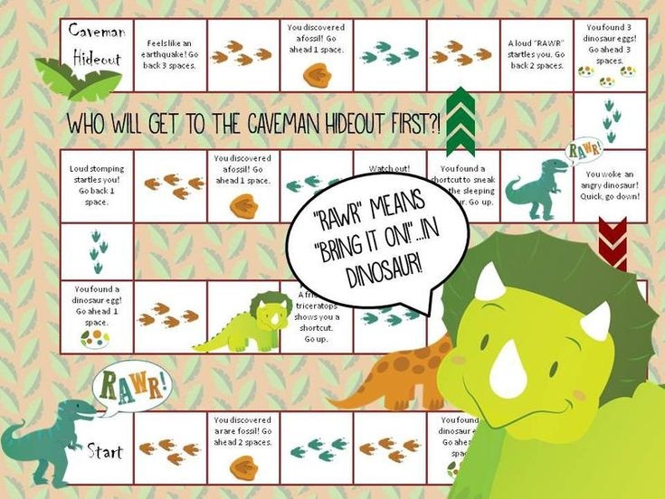 Printable Dinosaur Board Game Etsy Baby Shower Party Games Custom