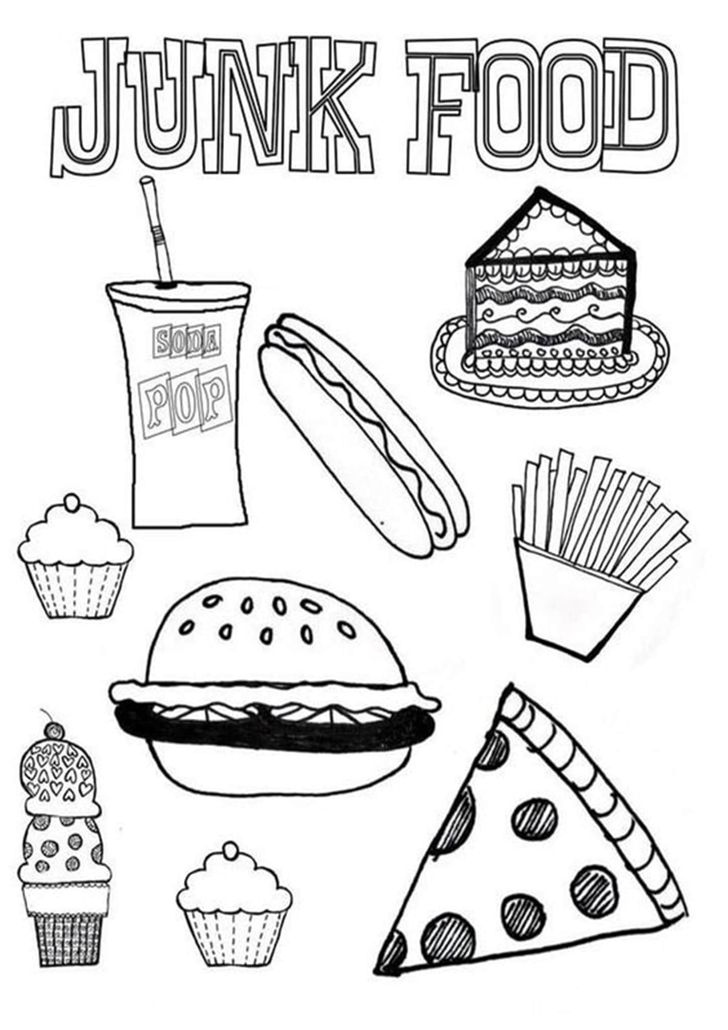 printable pictures of food for kids