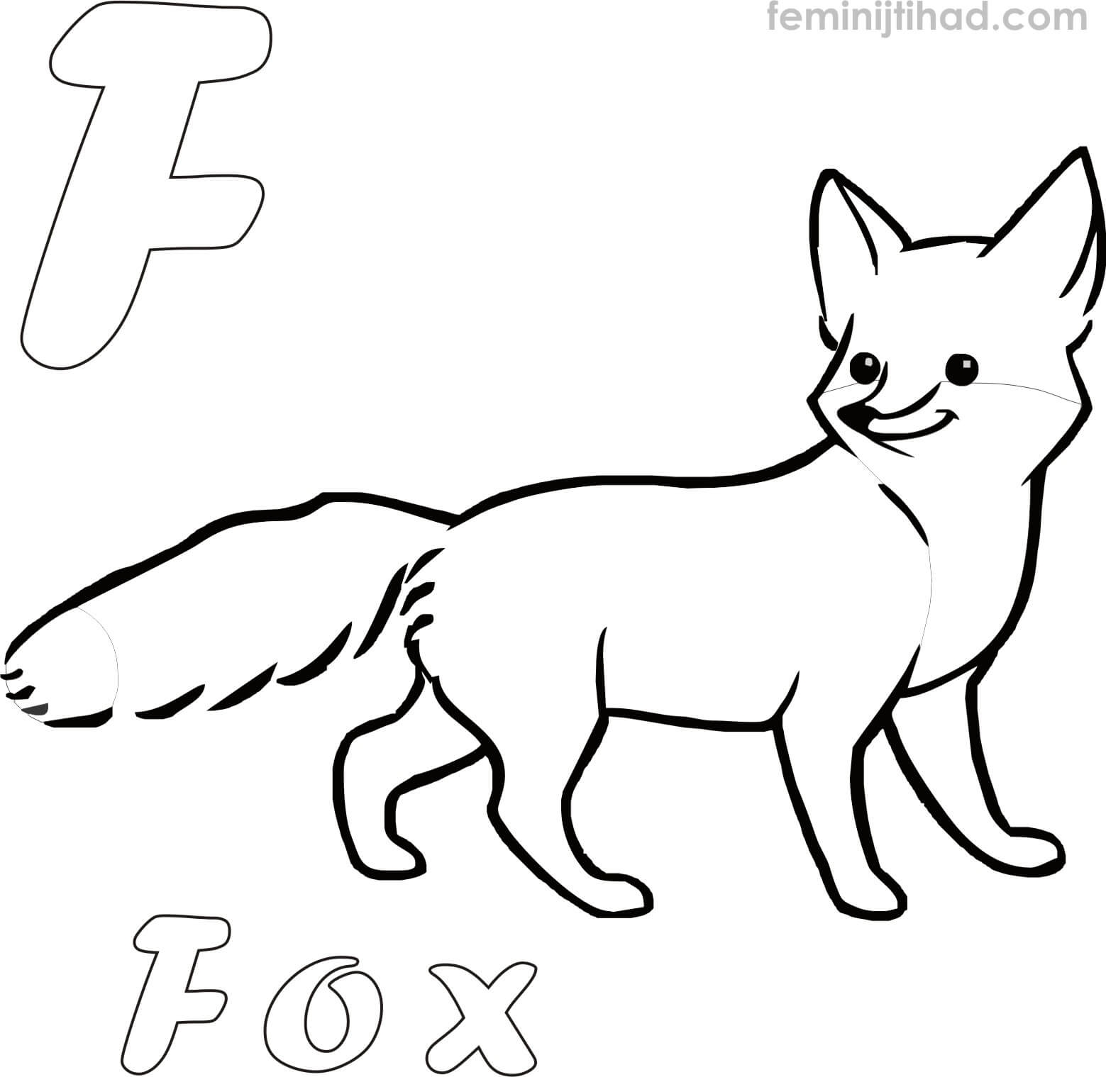 free printable fox coloring pages