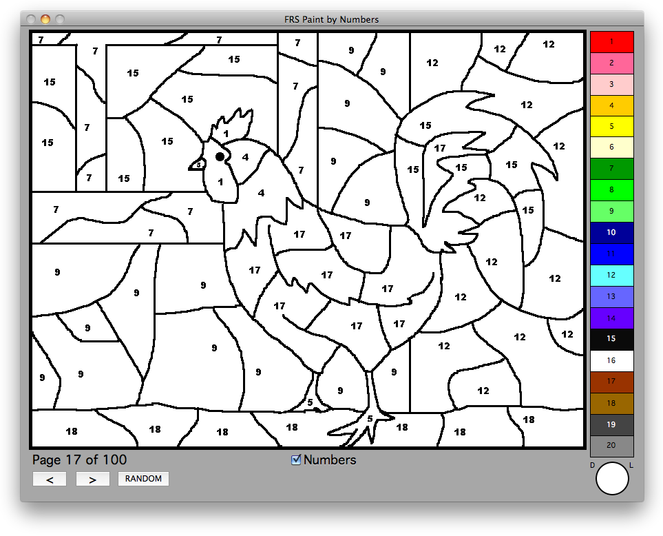 printable free paint by numbers templates