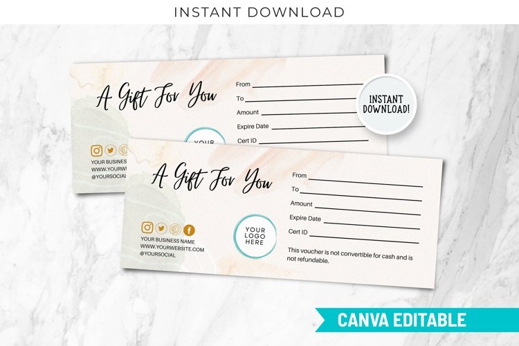 printable gift certificate template free