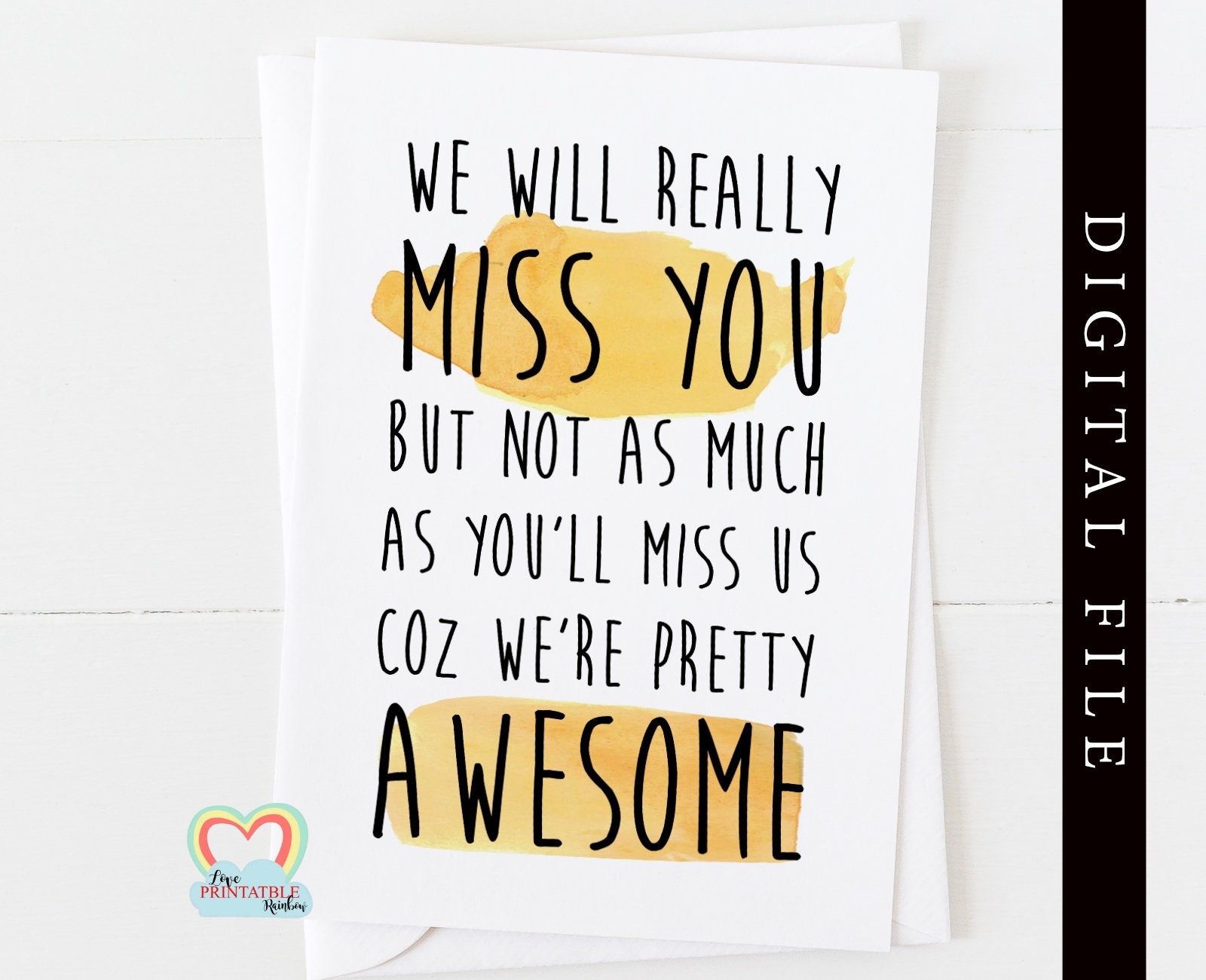 printable moving away cards