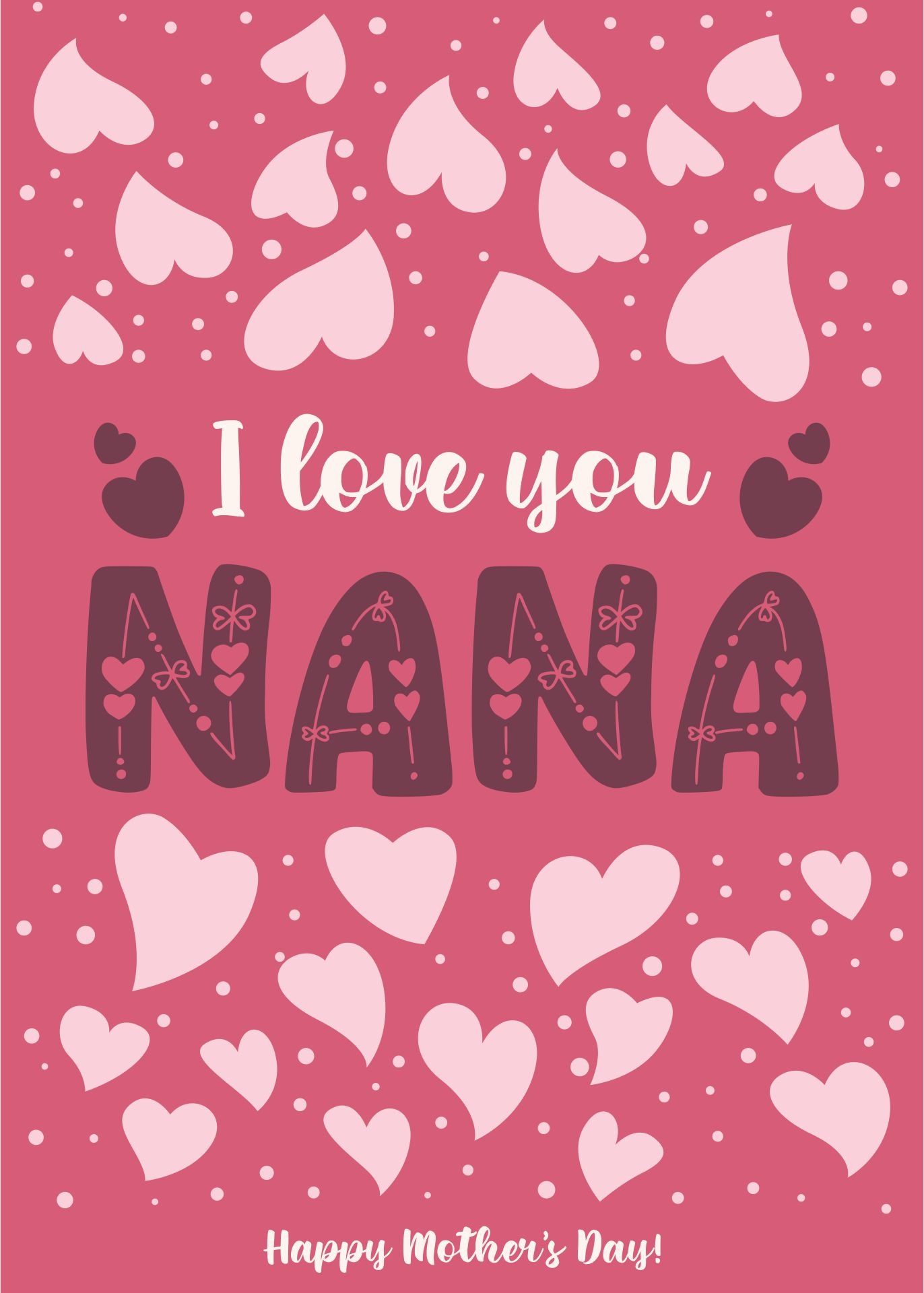 printable nana mothers day cards