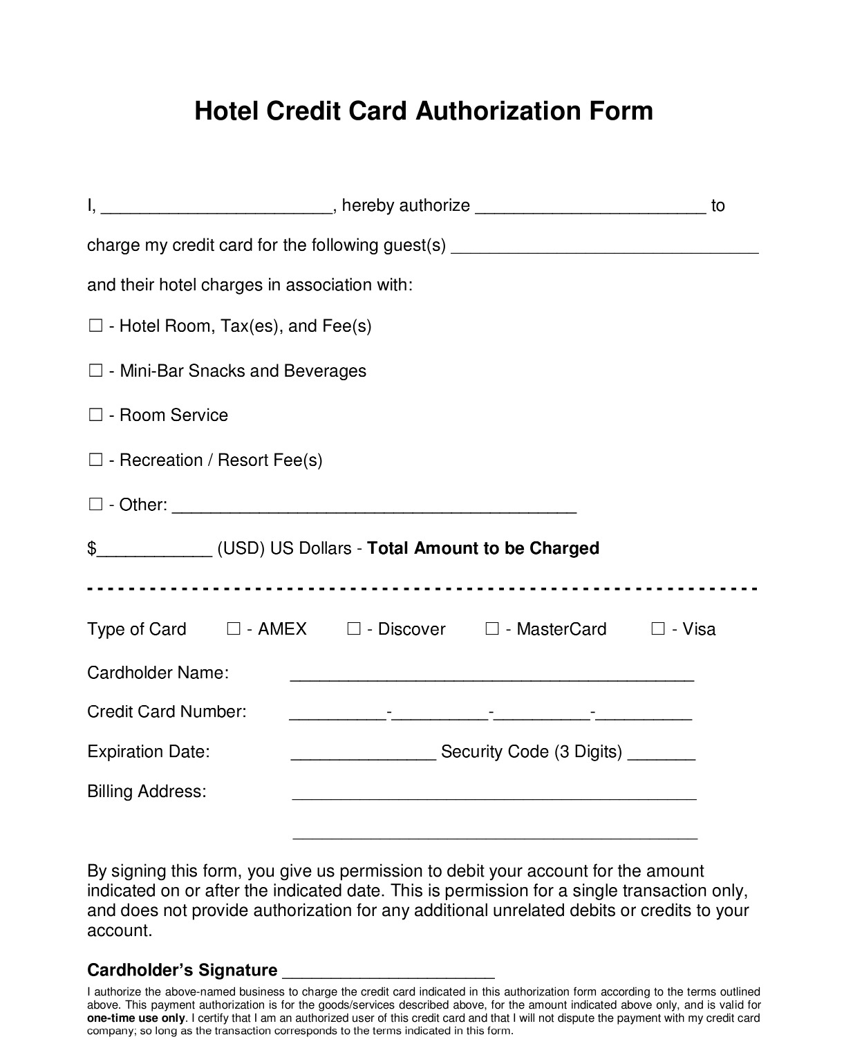 Printable Hotel Registration Card Template Printable JD
