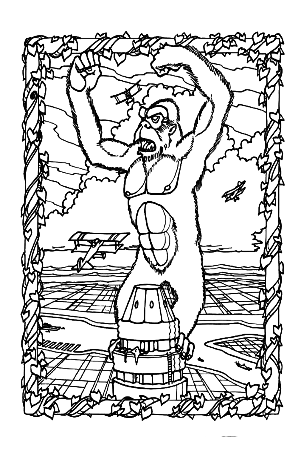 Printable King Kong Coloring Pages Free Printable Coloring Pages
