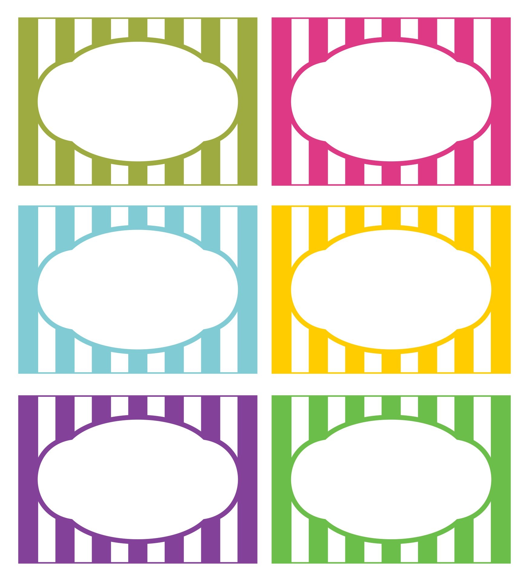 printable labels template free