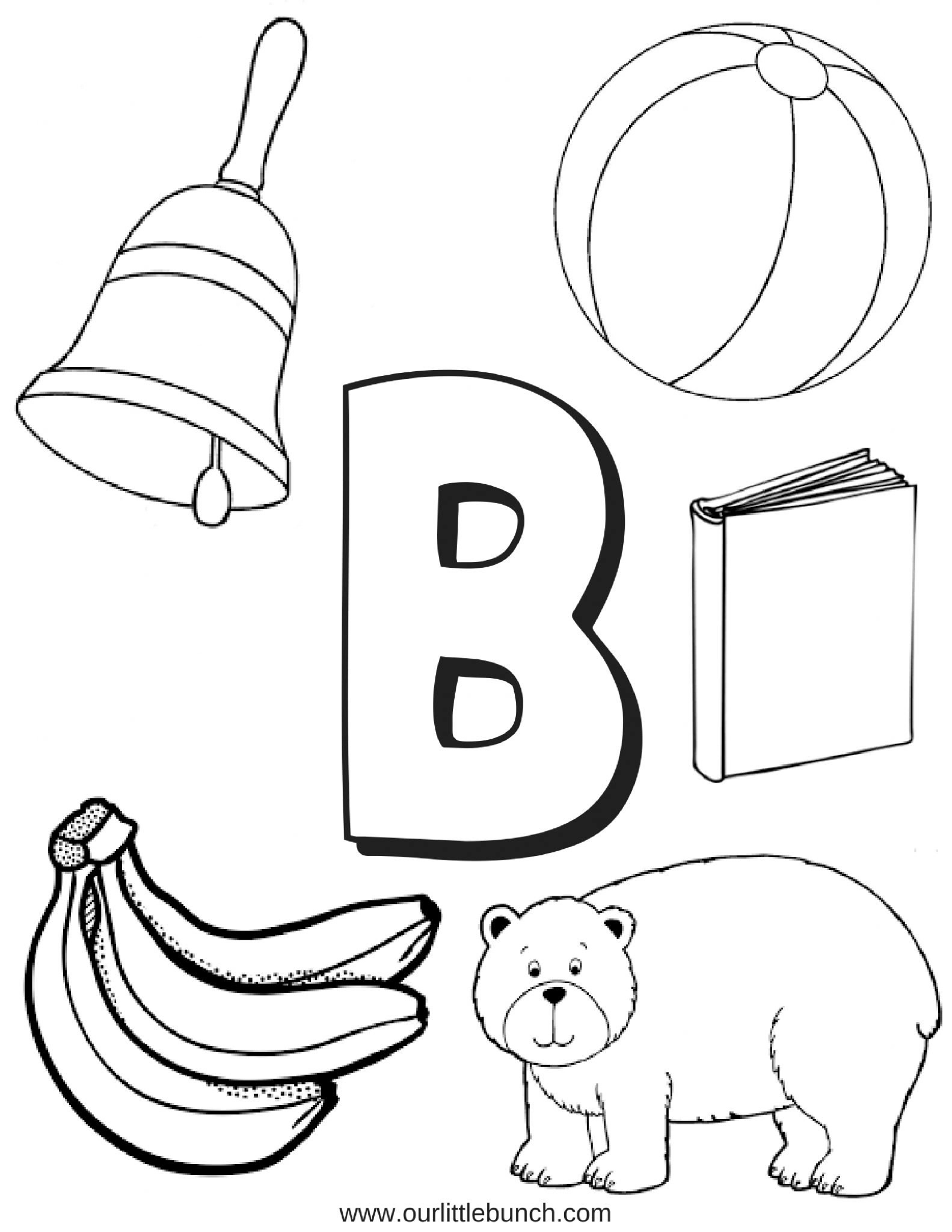 letter b activities for toddlers printable