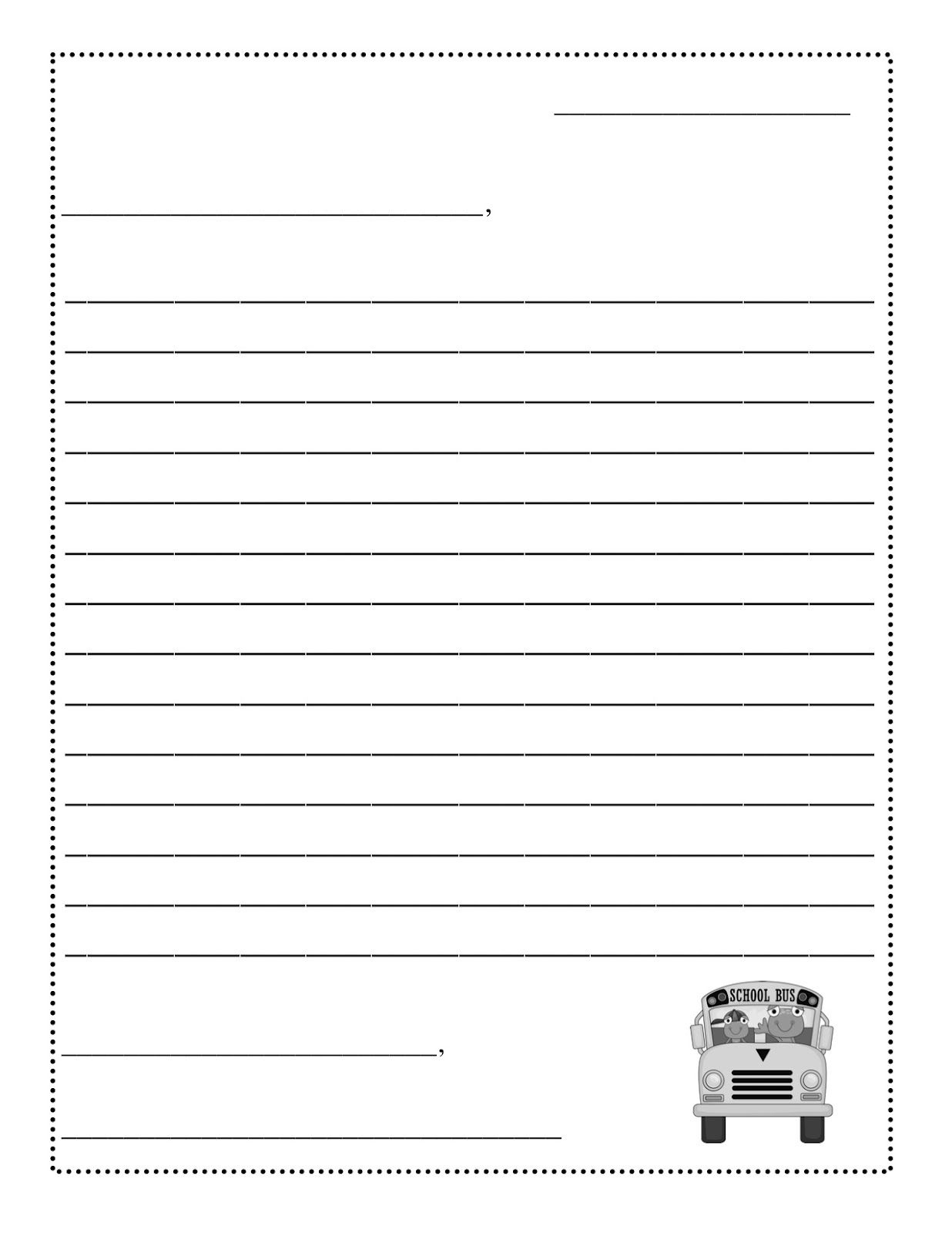 free letter templates printable