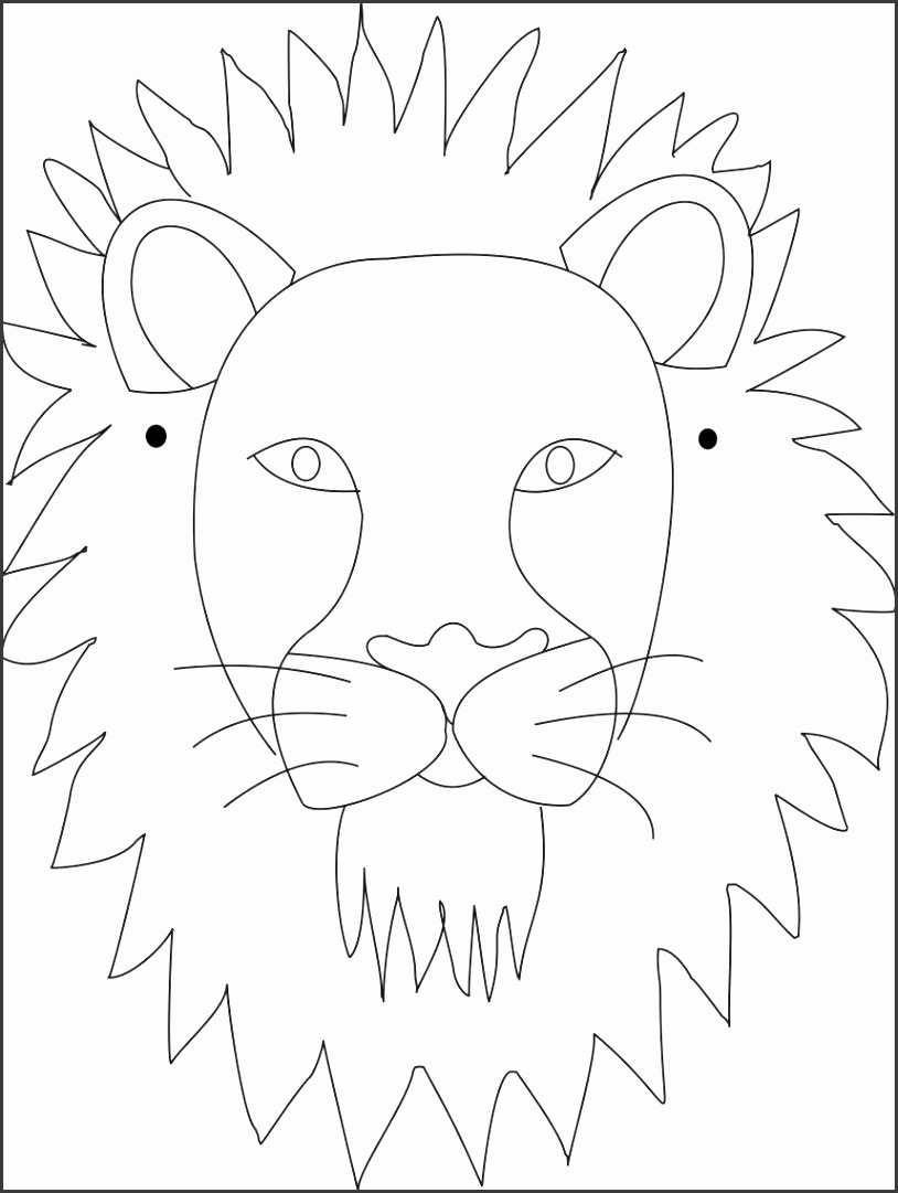 Printable Lion Template
