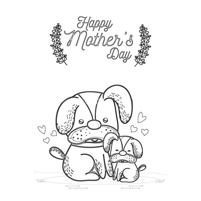 Printable Mothers Day Cards Dogs Free Download And Print For You