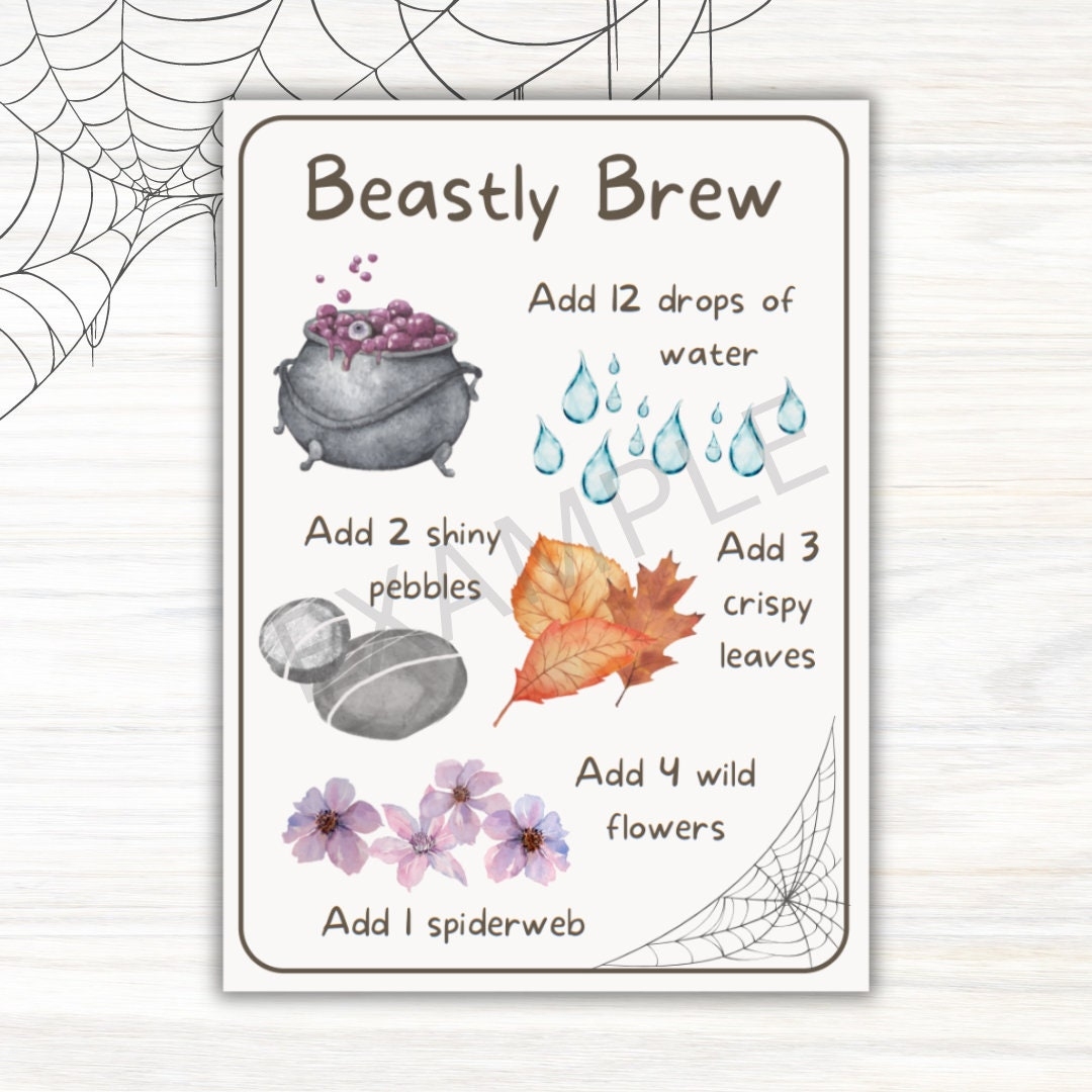 Printable Mud Kitchen Recipe Cards Educational Learning Etsy