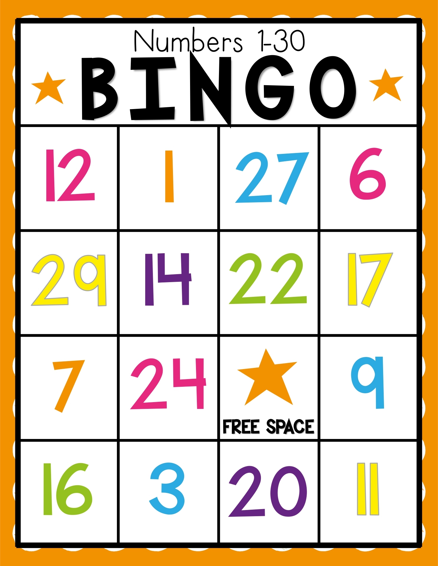 Printable Number Bingo Cards 1 75 Stack Sbjoa