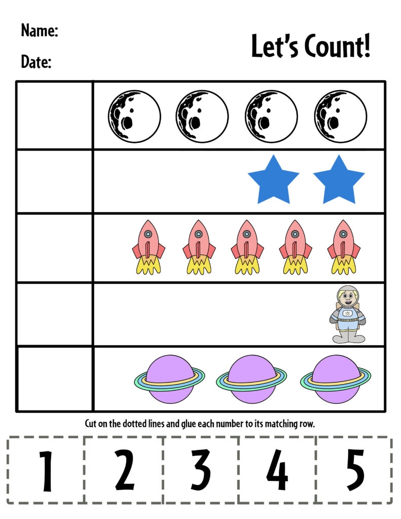 Printable Outer Space Worksheets Activity Shelter Worksheets Library