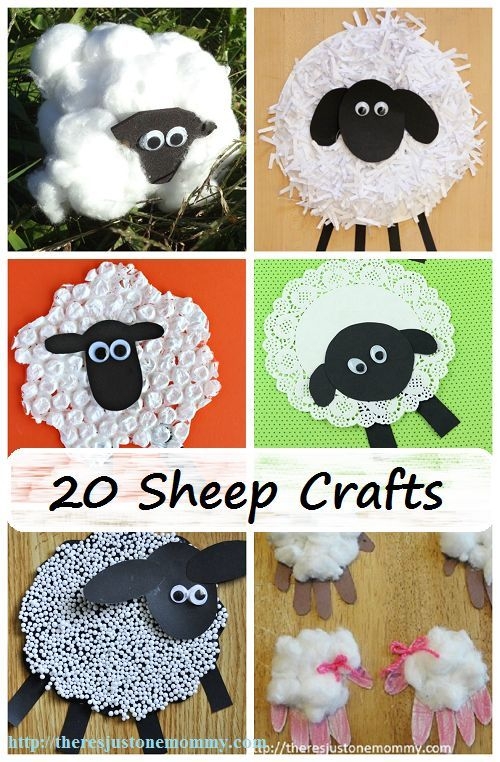 Printable Paper Plate Sheep Craft Template