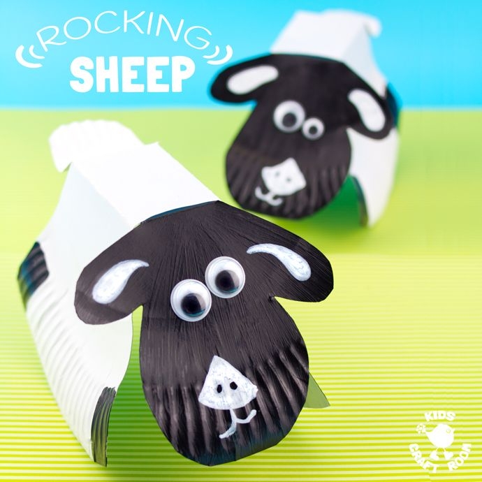 Printable Paper Plate Sheep Craft Template