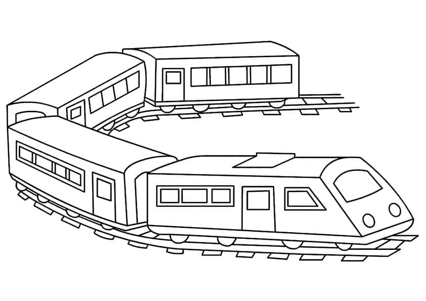 Printable Passenger Train Coloring Page Free Printable Coloring Pages
