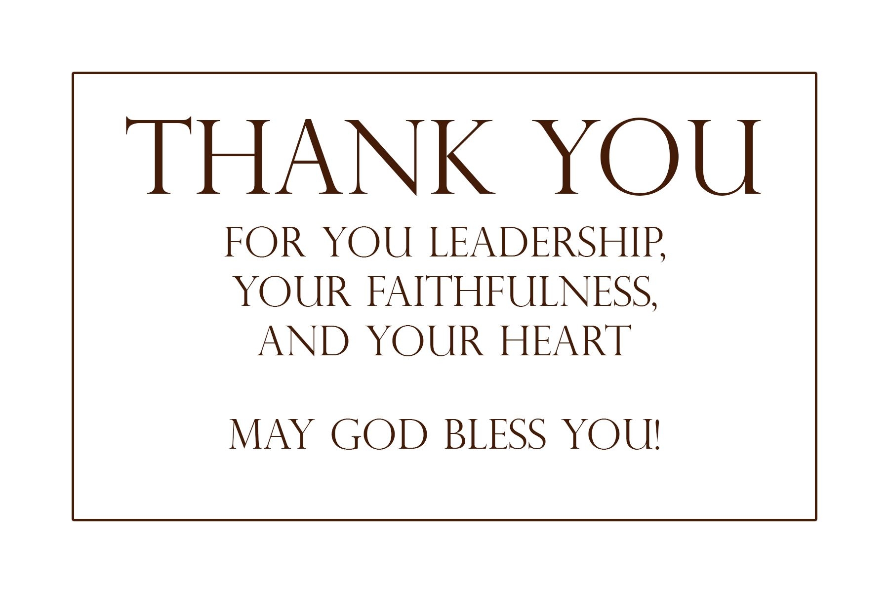 Printable Pastor Appreciation Cards