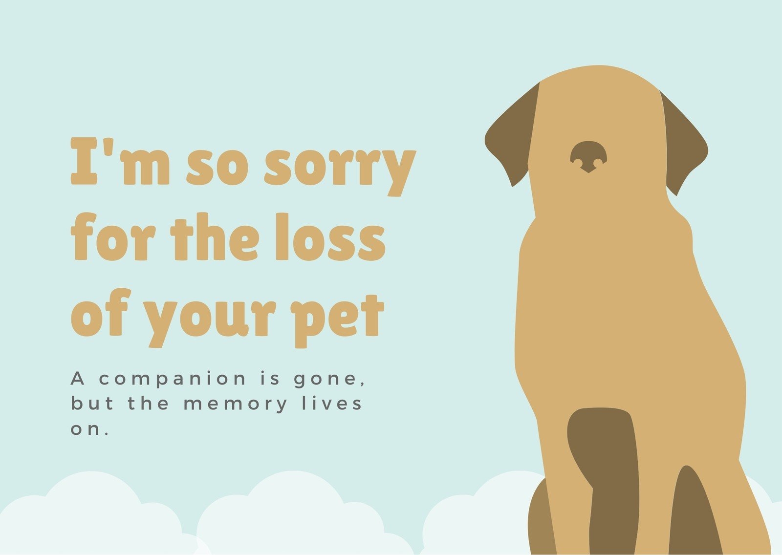 printable sympathy cards for pets