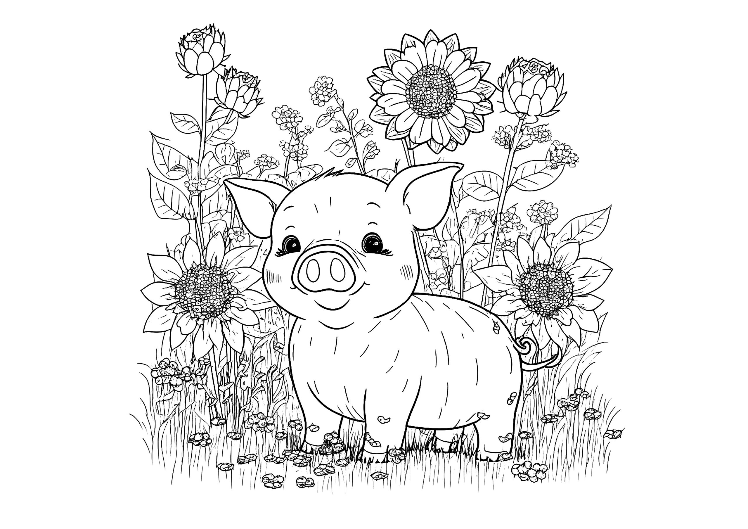 Printable Pig Pictures To Color And Print Infoupdate