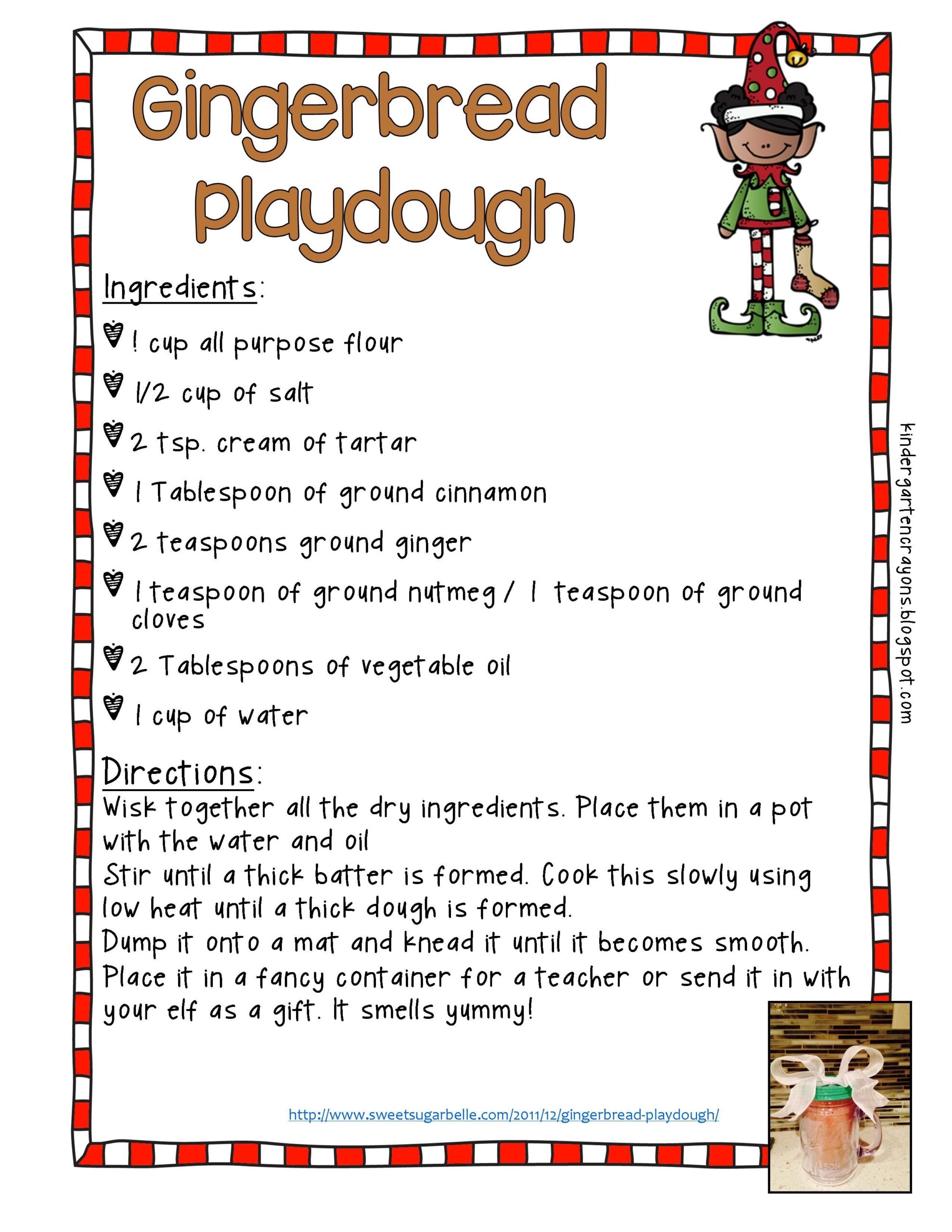 Printable Playdough Recipe