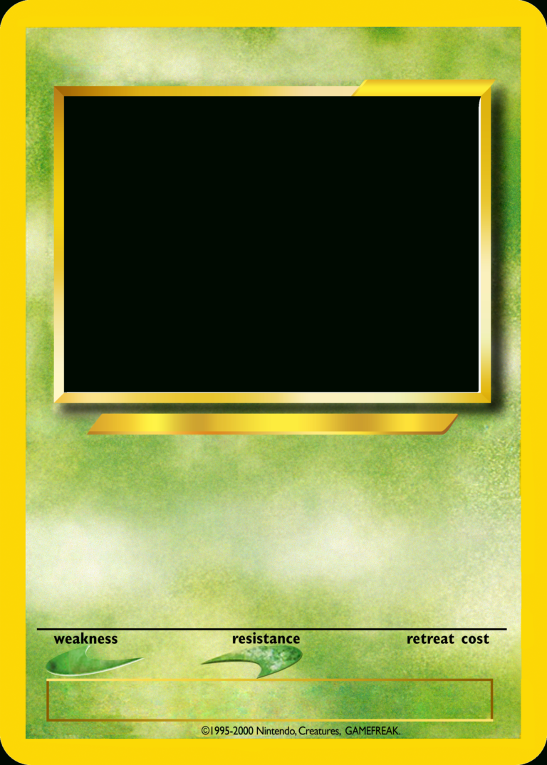 Printable Pokemon Card Template