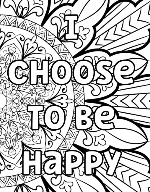 Positive Affirmation Coloring Pages