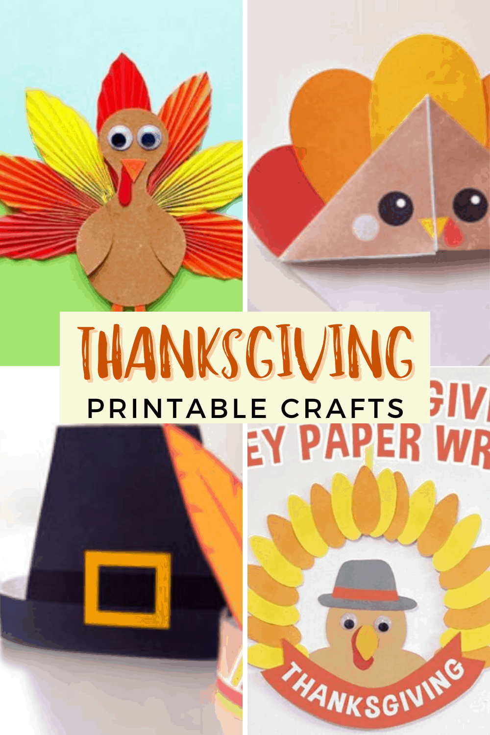 Printable Preschool Thanksgiving Crafts