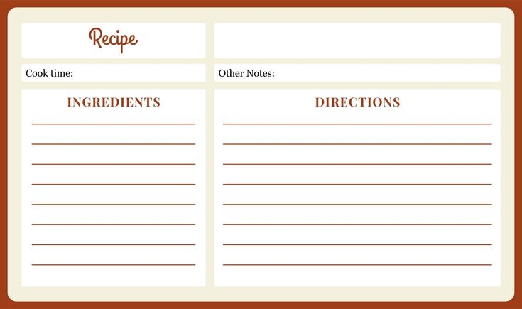 Printable Recipe Cards 4X6 Free Recipe Cards Template Printed Recipe