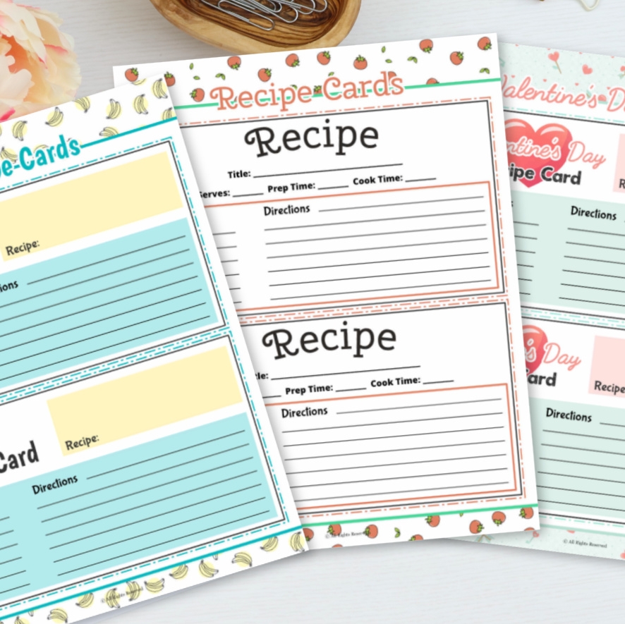 Printable Recipe Cards Mama Loves Food Dinner Hero