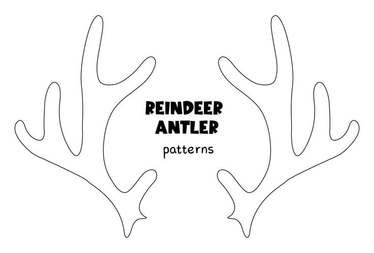 reindeer antlers template free printable