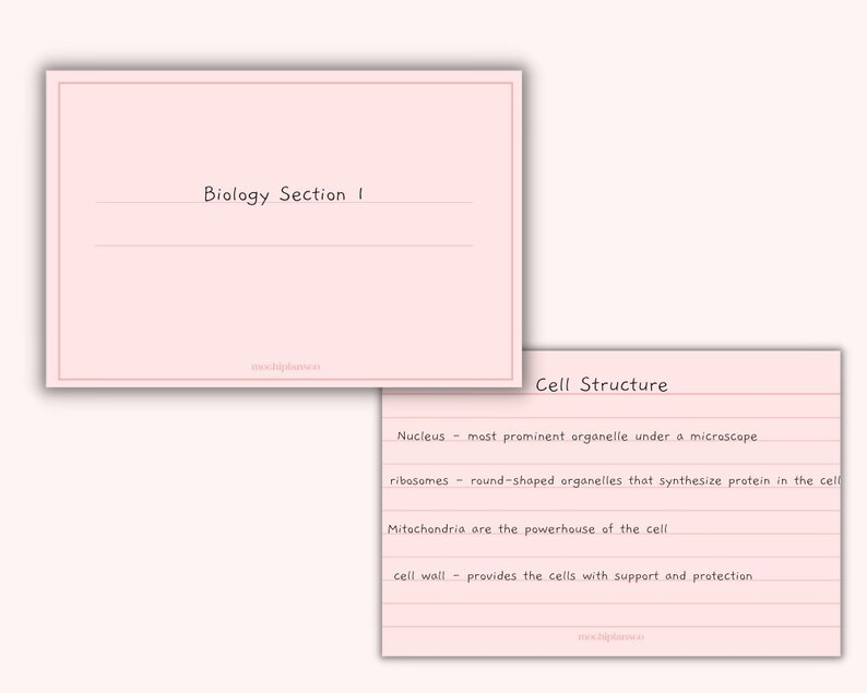Printable Revision Cards Digital Revision Resources Goodnotes Study 