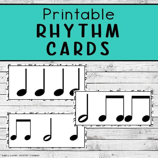 Printable Rhythm Cards Simple Living Creative Learning
