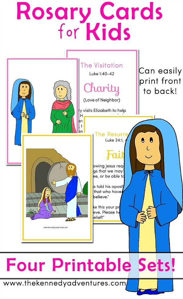 Printable Rosary Prayer Cards Catholic