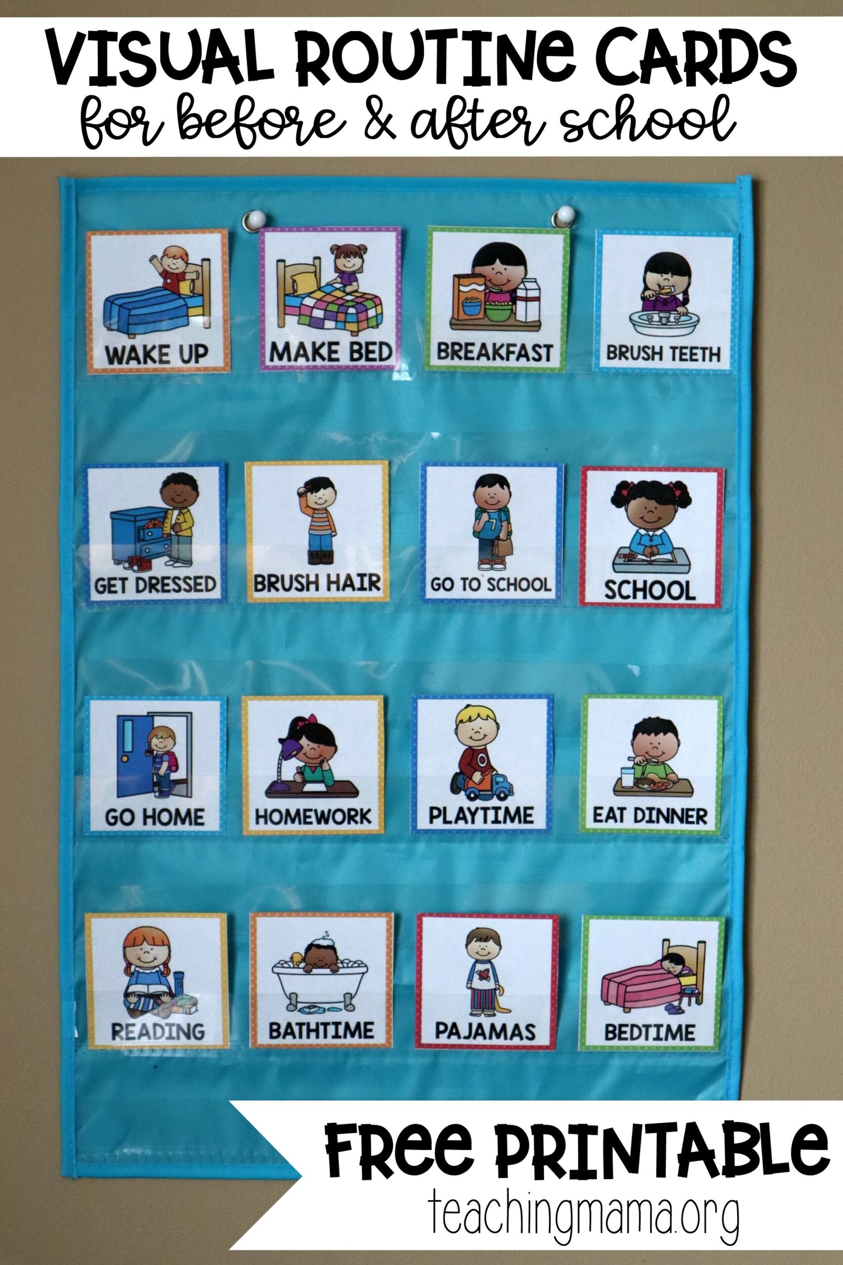 printable visual routine cards