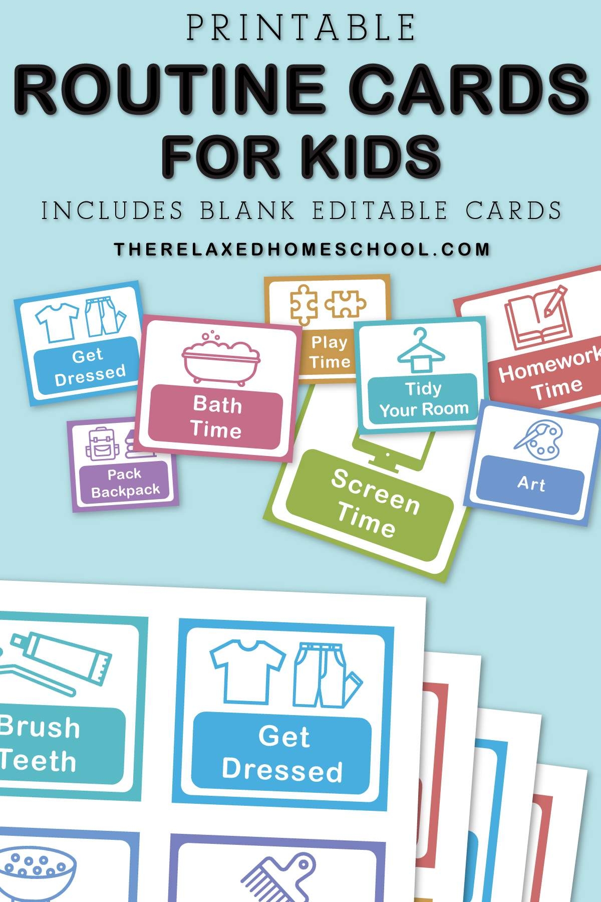 Printable Routine Cards The Brilliant Homeschool