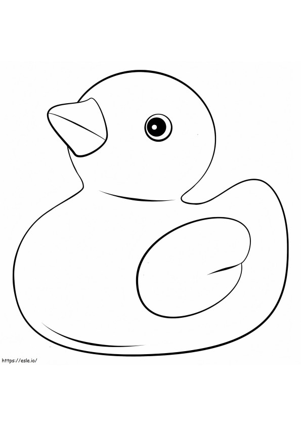 Printable Rubber Duck Coloring Page