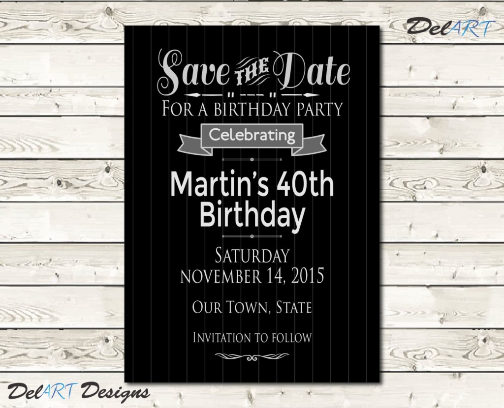printable save the date birthday cards
