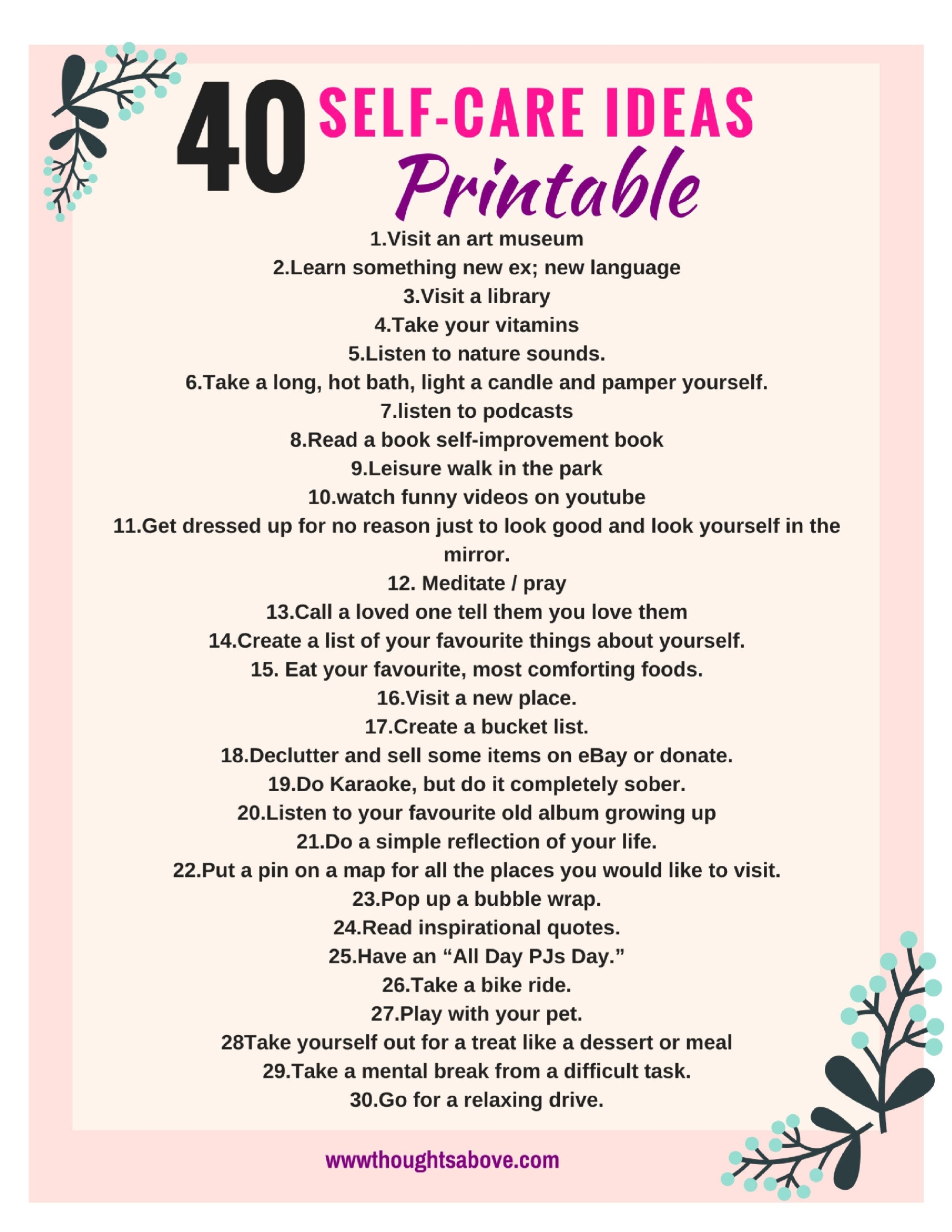 self care worksheets for adults pdf
