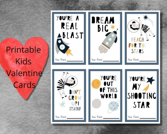 Printable Space Valentines Mom Wife Busy Life 