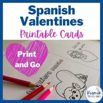 Printable Spanish Valentine Cards Made By Teachers