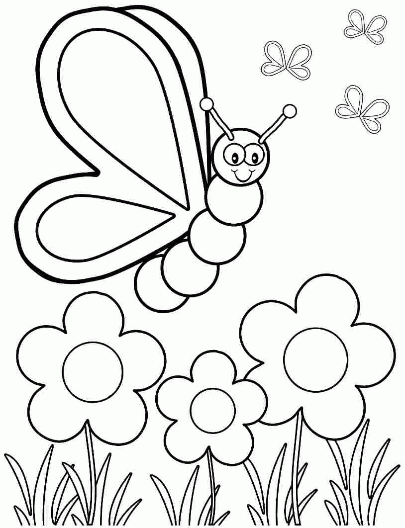 Coloring Page Kindergarten