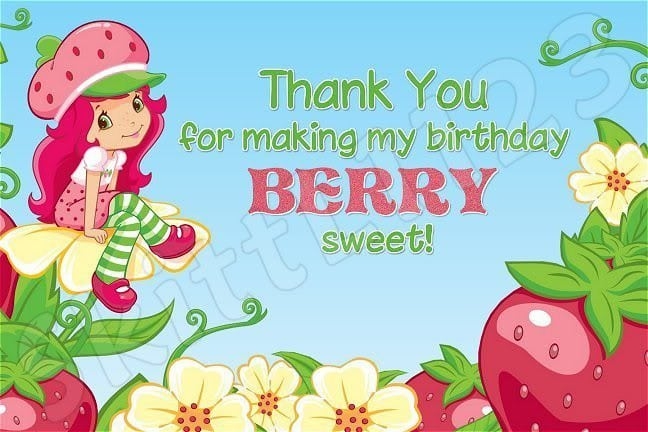 Printable Strawberry Shortcake Invitation Template Free