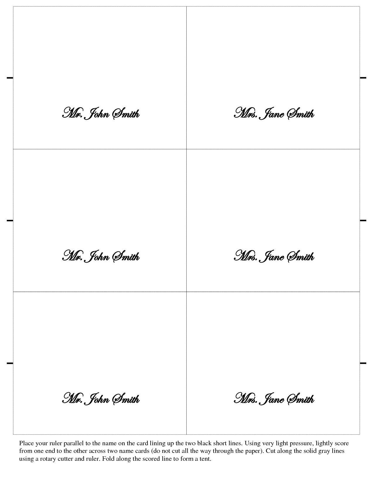 Printable Table Name Cards Printable New Year Banners