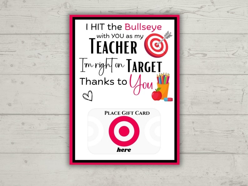 printable target gift card holder