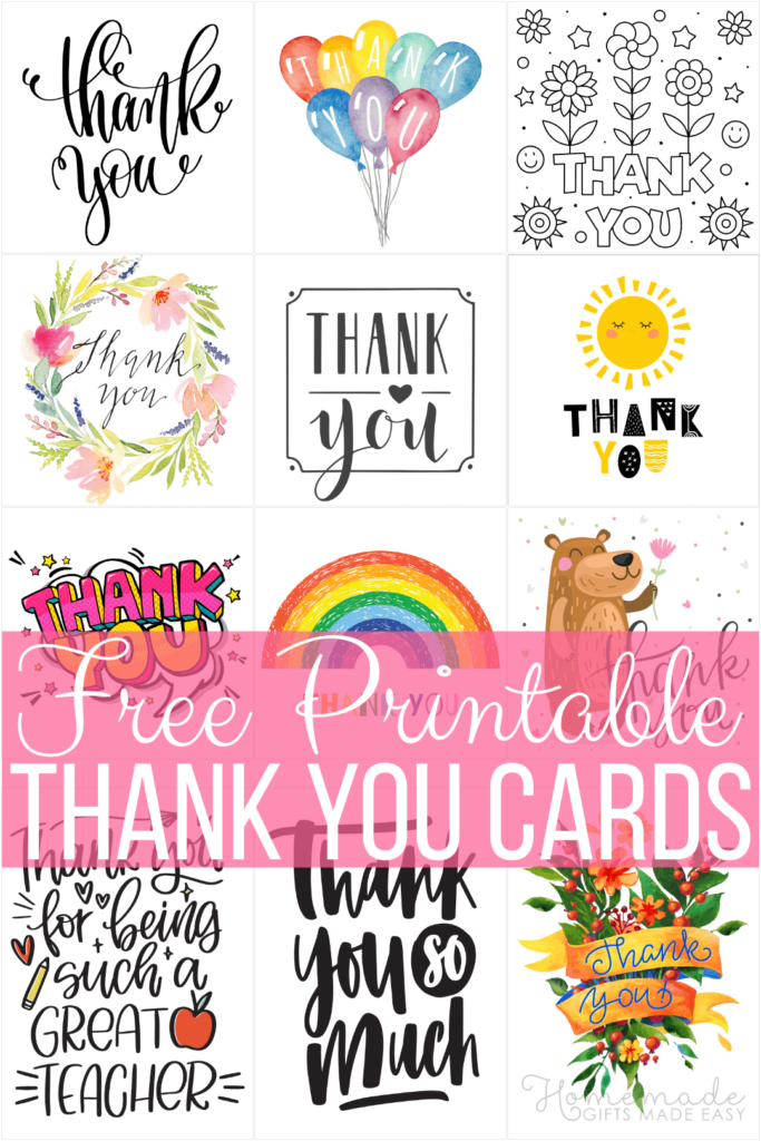 Printable Thank You Cards For Kids Fillable Form 2025