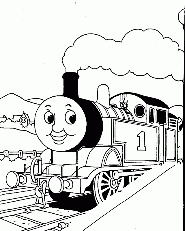 free thomas coloring pages