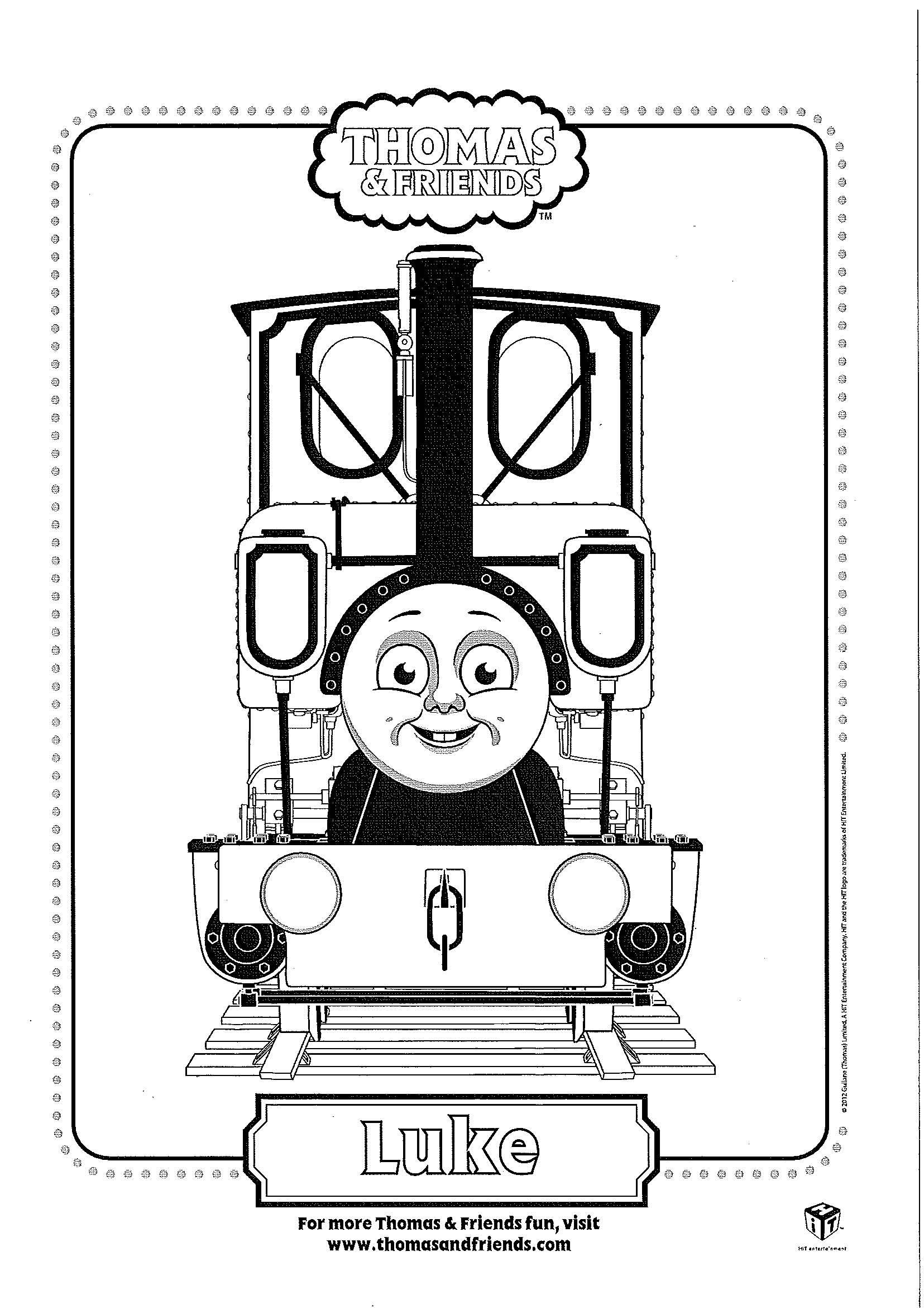 Printable Thomas The Train Coloring Pages