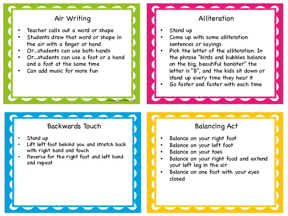Printable Time Out Cards Printable Word Searches