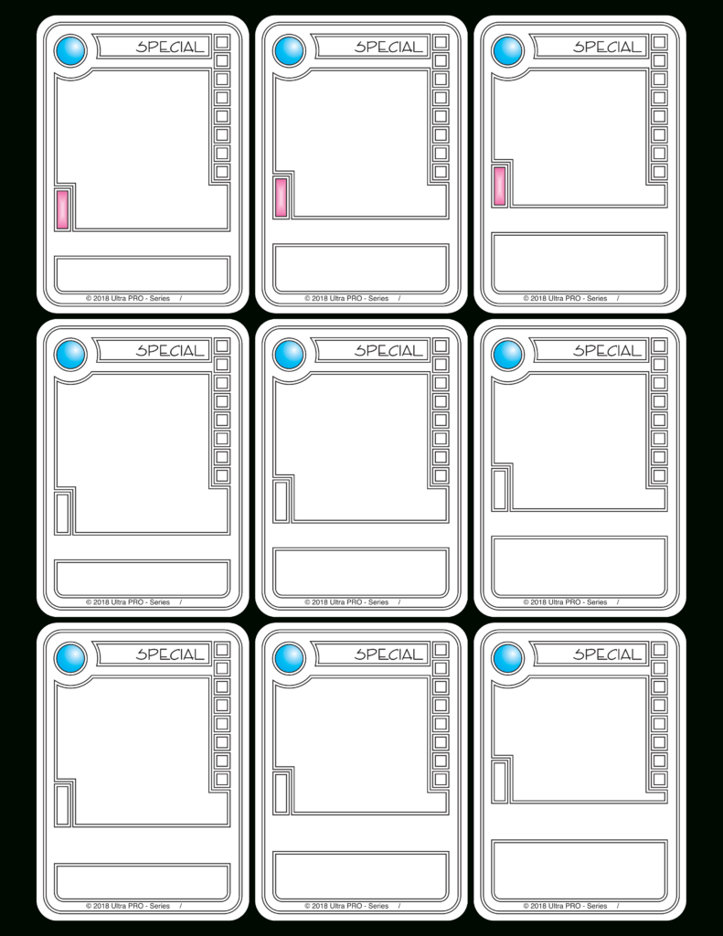 Printable Trading Card Template Printable Calendars AT A GLANCE
